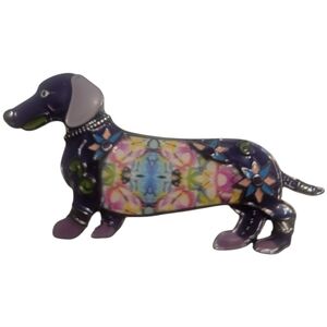 Whimsical Dachshund Brooch